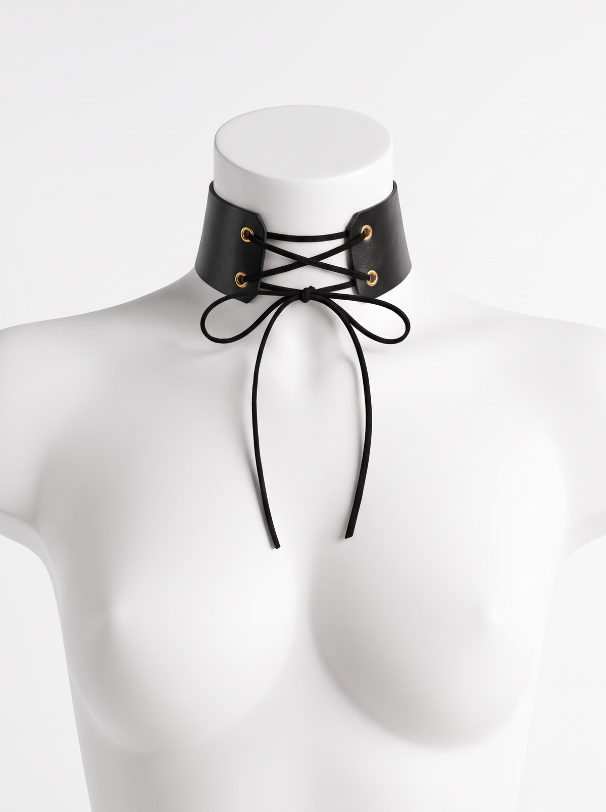 HIMO LEATHER NECK CHOKER SLIP