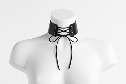 HIMO LEATHER NECK CHOKER SLIP